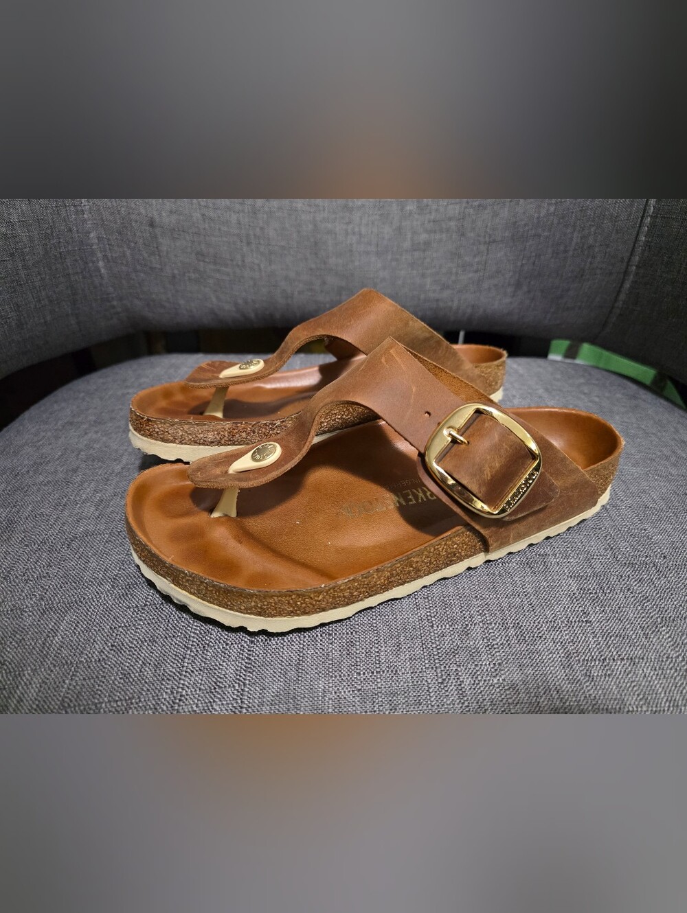 Birkenstock Gizeh Big Buckle Cognac